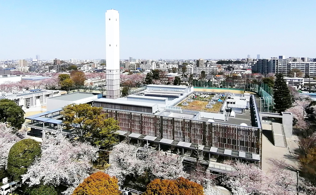 景観を大切にしている武蔵野クリーンセンター