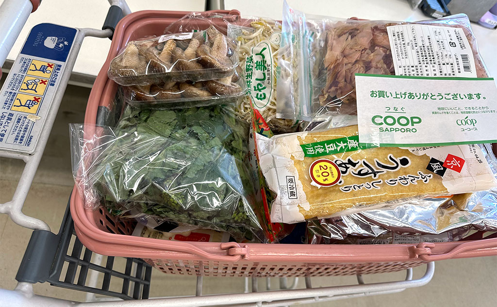 さくらさんのお買い物の様子