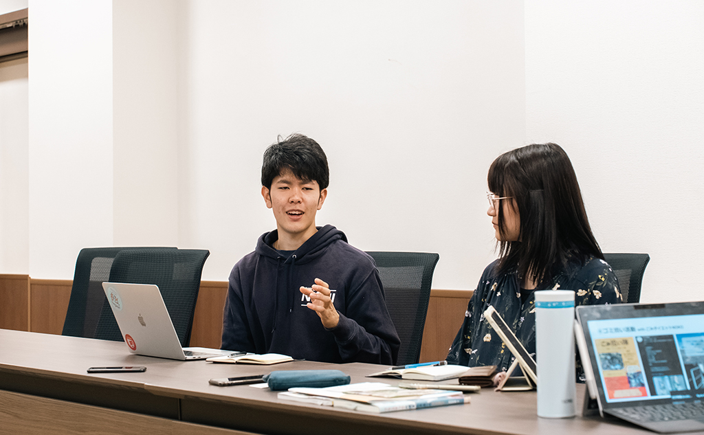 農工大 プラごみ減らし隊 木村将成さん