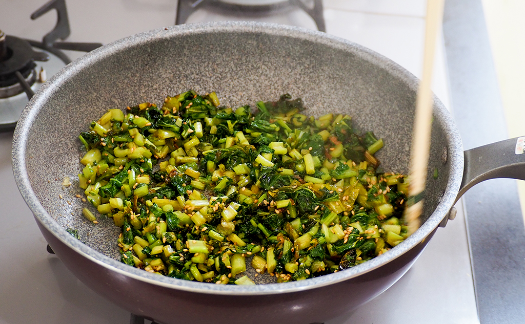 野菜くずを使ったお弁当レシピ_大根の葉っぱのふりかけ