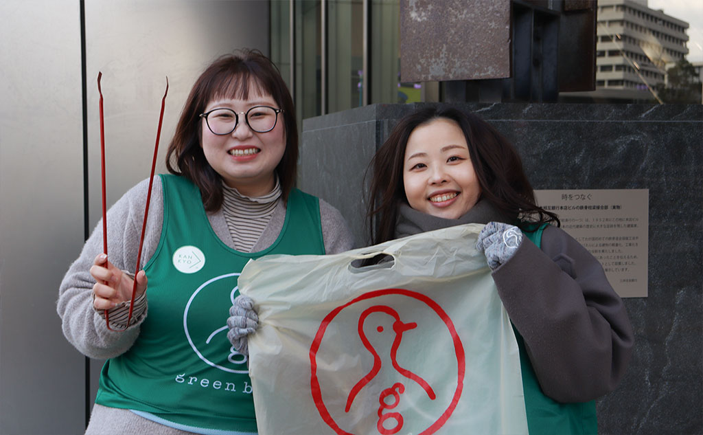 グリーンバード下関チームのリーダーと日本橋チーム