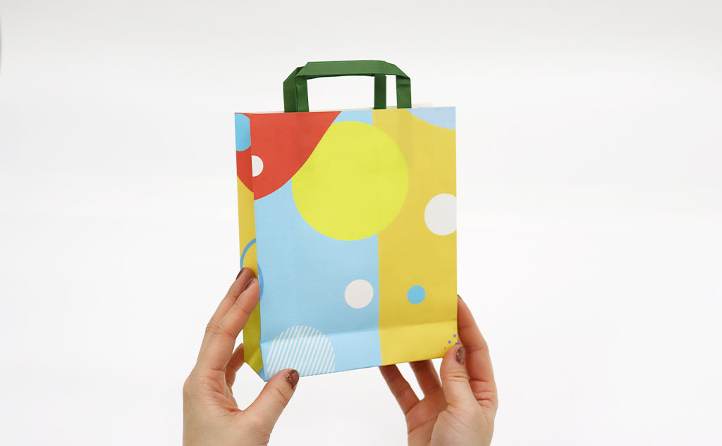 紙袋から作ったミニ紙袋｜紙袋リメイク