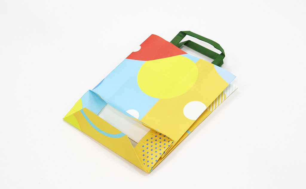 ミニ紙袋の底面｜紙袋リメイク