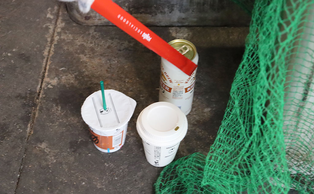 日本橋エリアのごみ