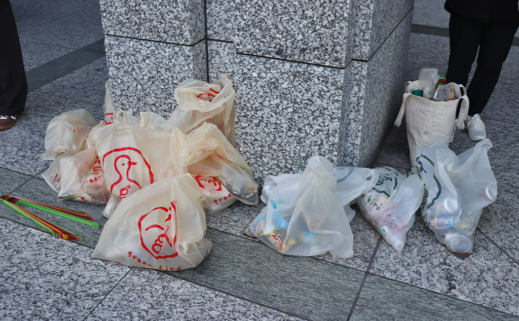 グリーンバード日本橋チームが集めたゴミ