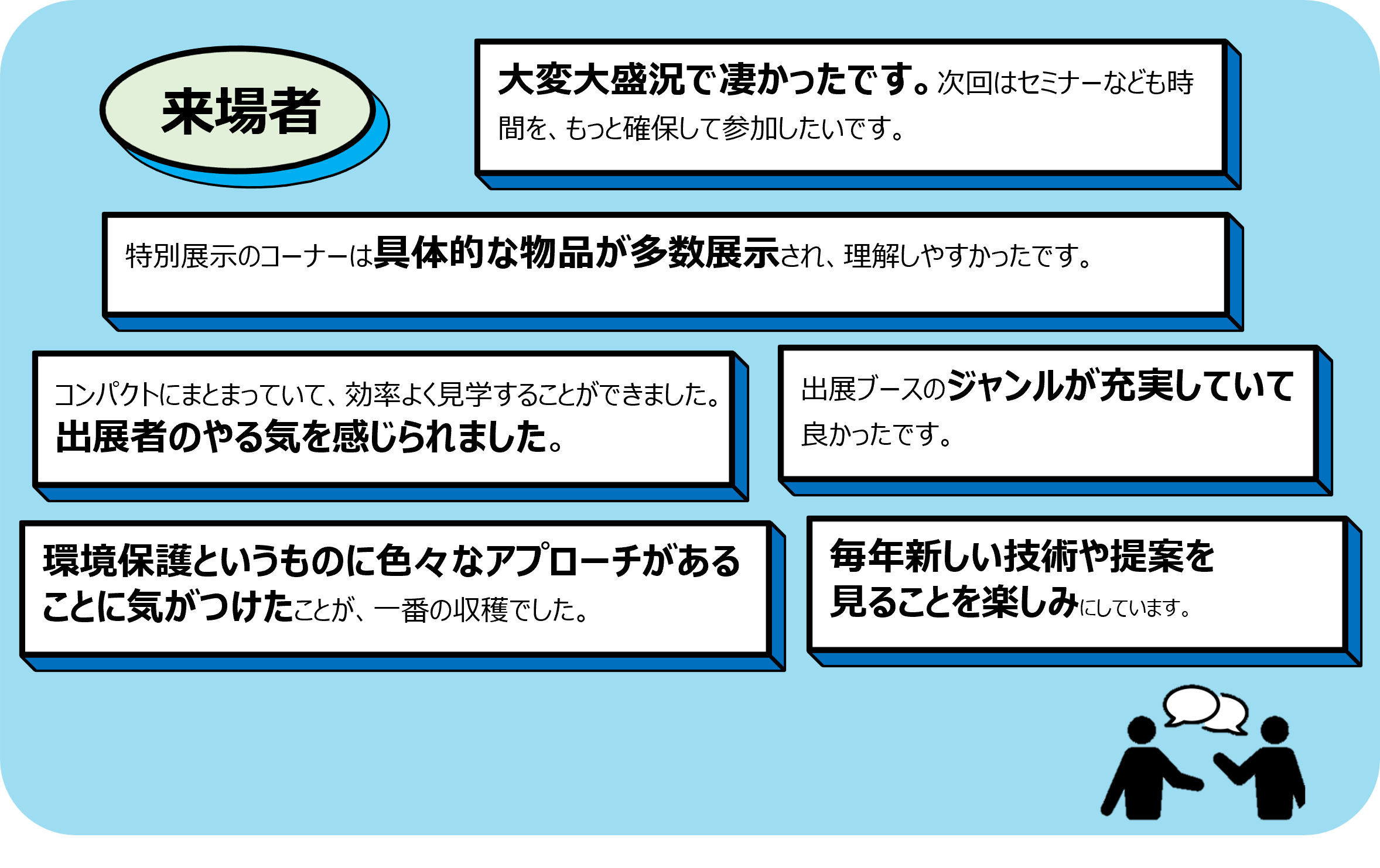第18回川崎国際環境技術展 来場者の声