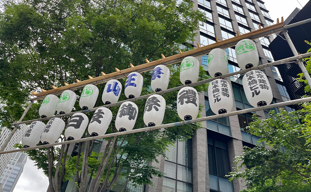 山王祭前の街の様子